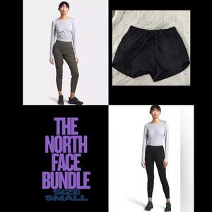 The North Face Sz Small Bundle of 3 Bottoms: 1 Active Short, 2 Hike Leggings EUC